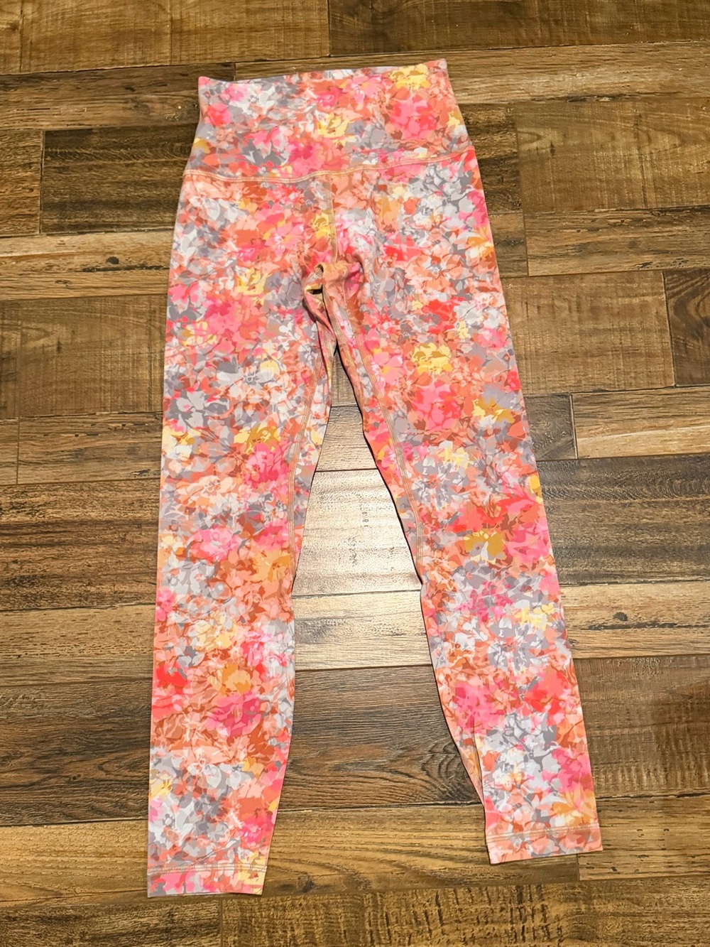 Lululemon Floral Pink Multi Leggings